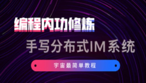 硬核学堂-开发内功修炼营集合+手写分布式IM系统