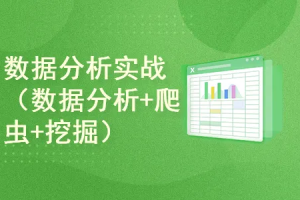数据分析实战（数据分析+爬虫+数据挖掘）合集