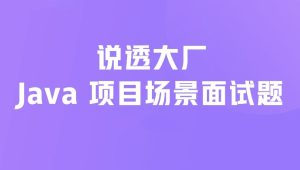 说透大厂java项目场景面试题 掘金小册