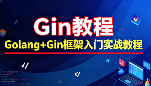 Gin教程 Golang+Gin框架入门实战教程 大地老师