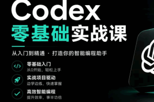 小白也能学会的Codex实战课（完结）